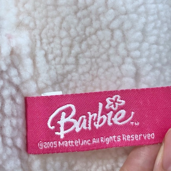 2005 Barbie Pet Pal Corp Pink Faux Suede Shearling Small Pet Sherpa Vest - Picture 6 of 7